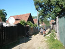 Ruelle d'un village dans la rgion de Sibiu